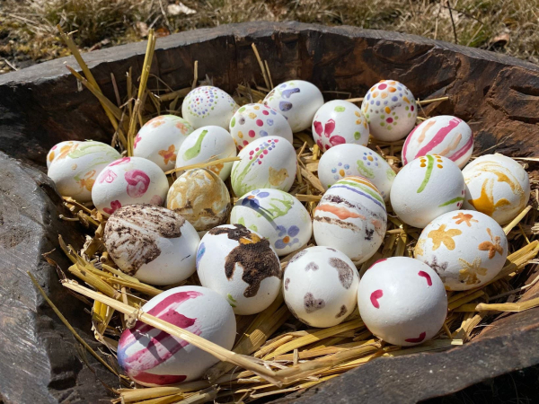 Camouflage eieren van Chil, Marala en Mor