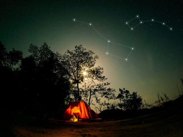 Zon en sterren survivalhike