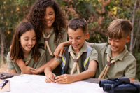 Op de kaart route maken