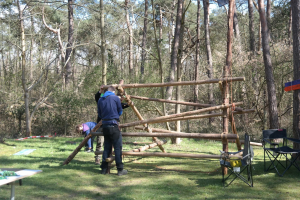 Stormbaan, obstical run of hindernis baan
