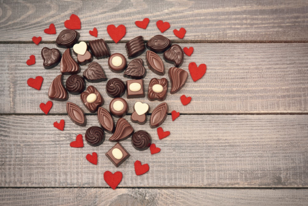 Hart van chocolade