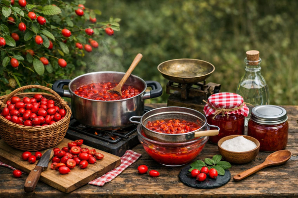 Rozenbotteljam uit de natuur