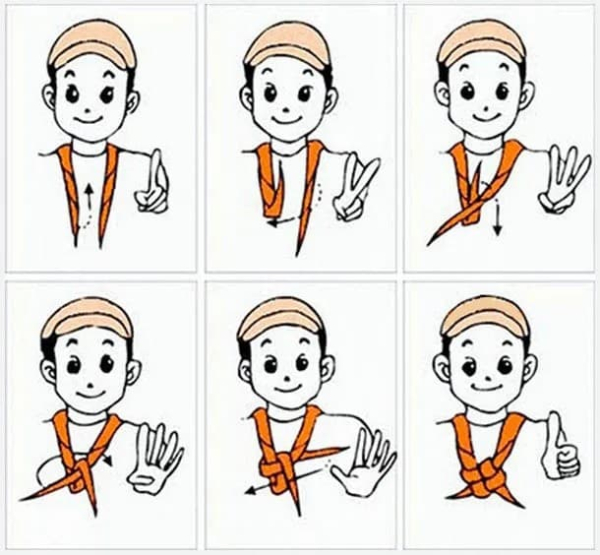 Neckie flip challange