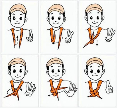 Neckie flip challange